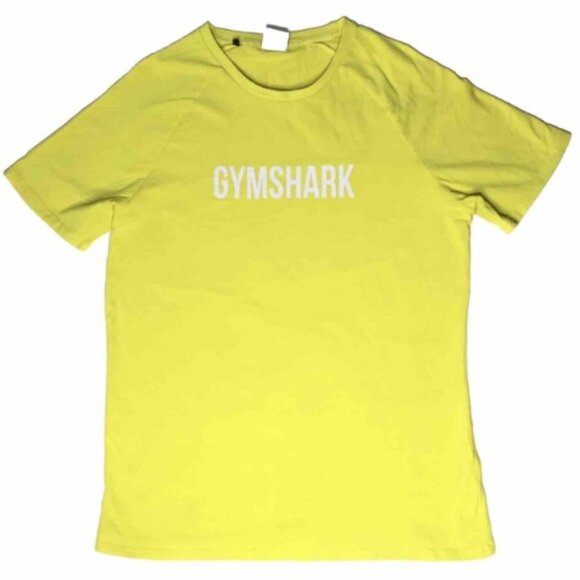 S👕 GYMSHARK Men's Work Yellow T-Shirt Tee - Picture 1 of 8